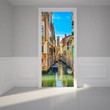 Canal In Venice Pattern Printed Door Cover Home Decor