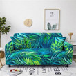 Tropical Green Painting Leaves Pattern Home Decoration For Living Room Sofa Cover