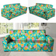 Hawaiian Yellow Pineapple Pattern Print Sofa Cover