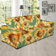 Drawing Sunflower Background Sofa Cover