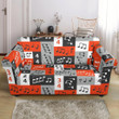 Music Note Design Themed Pattern Sofa Cover
