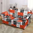 Music Note Design Themed Pattern Sofa Cover