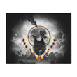 Alpha Warrior Wolf Gray Sky Printed Placemat Table Mat