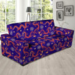 Blue Chinese Dragon Hoodie Pattern Sofa Cover