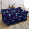 Shark Swimming In The Sea Themed Pattern Print Sofa Cover
