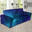 Blue And Purple Galaxy Space Sofa Cover