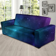 Blue And Purple Galaxy Space Sofa Cover