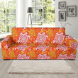Orange Sea Turtle Hawaiian Pattern Theme Sofa Cover
