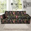 Janpanese Floral Dragon Pattern Print Sofa Cover