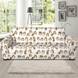 Dog Shih Tzu Pattern Background Sofa Cover