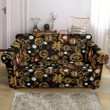 Steampunk Butterfly Brown Design Pattern Sofa Cover