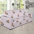 Cute Yorkshire Terrier Dog Puppy Theme Sofa Cover