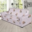 Cute Yorkshire Terrier Dog Puppy Theme Sofa Cover