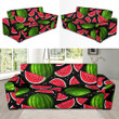 Watermelon Piece Black Pattern Sofa Cover