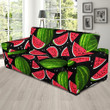 Watermelon Piece Black Pattern Sofa Cover