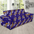 Blue Dna Background Sofa Cover