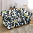 Cow Watercolor Blue Design Pattern Sofa Cover