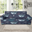 Whale Humpback Pattern Sofa Cover