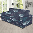 Whale Humpback Pattern Sofa Cover