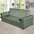 Cartoon Palm Tree Hawaiian Pattern Print Sofa Cover