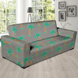 Cartoon Palm Tree Hawaiian Pattern Print Sofa Cover