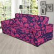 Pink Pattern Lotus Theme Sofa Cover
