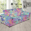 Rainbow Marble Pattern Theme Sofa Cover