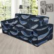 Humpback Whale Pattern Background Sofa Cover
