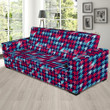 Colorful Houndstooth Theme Sofa Cover