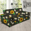 Sunflower And Chamomile Artistic Theme Sofa Cover