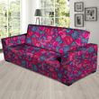 Psychedelic Trippy Hippie Heart Realistic Sofa Cover