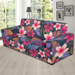 Hawaiian Floral Tropical Flower Hibiscus Background Sofa Cover
