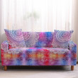 Rainbow Bohemian Mandala Vibrant Design Sofa Cover