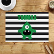 Monster Boy Black Striped Custom Name Printed Placemat Table Mat