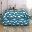 Surf Wave Tribal Design Pattern Print Sofa Cover