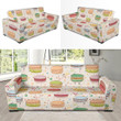 Sweet Macaron Pattern Theme Sofa Cover
