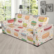 Sweet Macaron Pattern Theme Sofa Cover