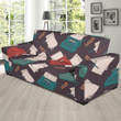 Red And Green Typewriter Pattern Sofa Cover