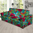 Floral Psychedelic Graffiti Pattern Print Sofa Cover