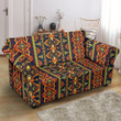 Kente Classic African Orange Pattern Sofa Cover