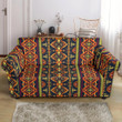 Kente Classic African Orange Pattern Sofa Cover