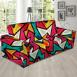 Abstract Geometric Colorful Pattern Print Sofa Cover