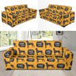 Great Dane And Dog Background Sofa Cover