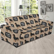 Rottweiler Dog Pattern Theme Sofa Cover