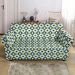 Colorful Swedish Illusion Design Pattern Sofa Cover