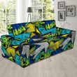 Colorful Abstract Graffiti Pattern Print Sofa Cover
