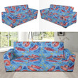 Pink Otter Pattern Theme Sofa Cover