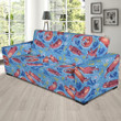 Pink Otter Pattern Theme Sofa Cover