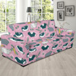 Pink Guinea Pig Background Sofa Cover