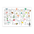 Custom Name Printed Placemat Table Mat Colorful Novel On Bookcase